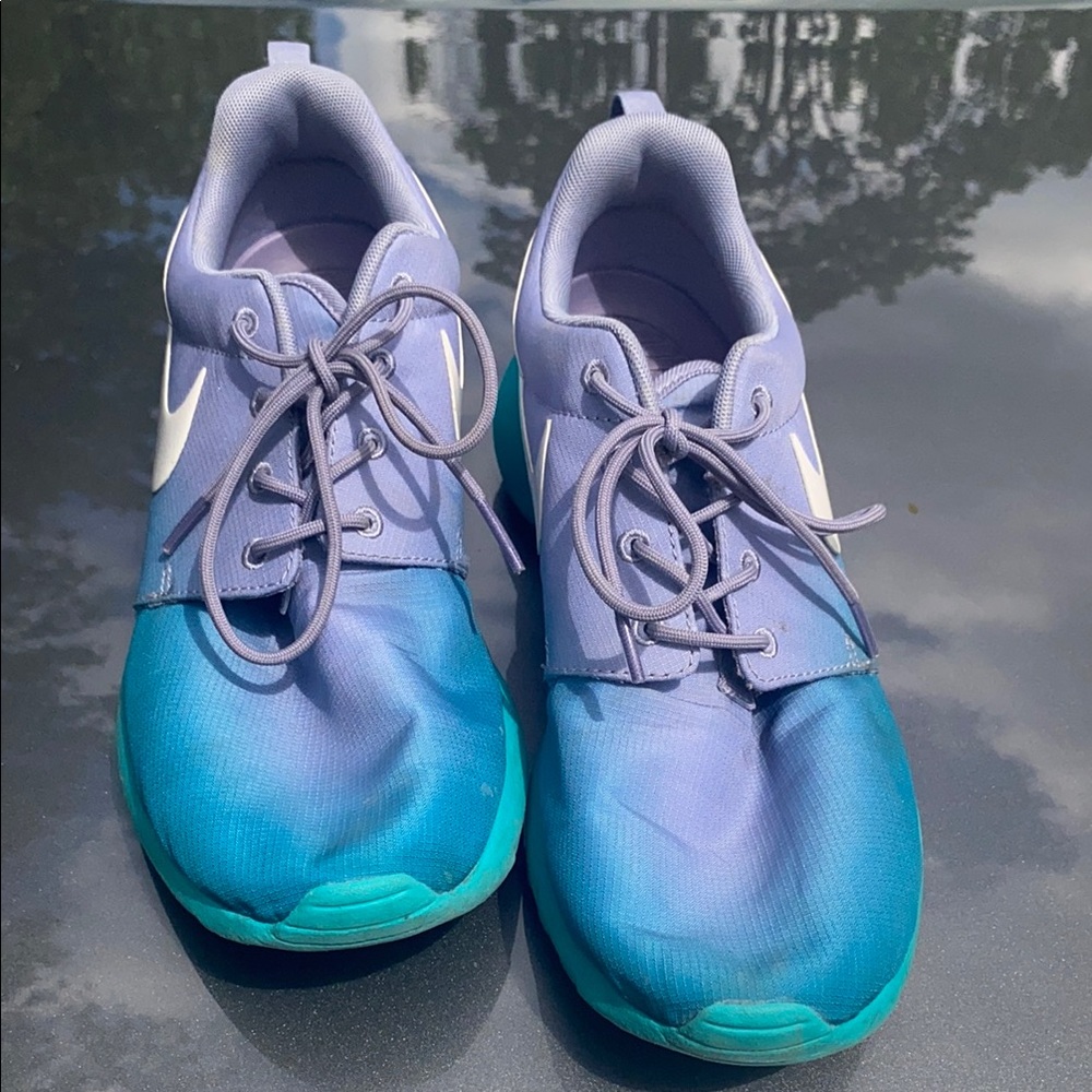 Nike Teal and Blue Athletic Shoes